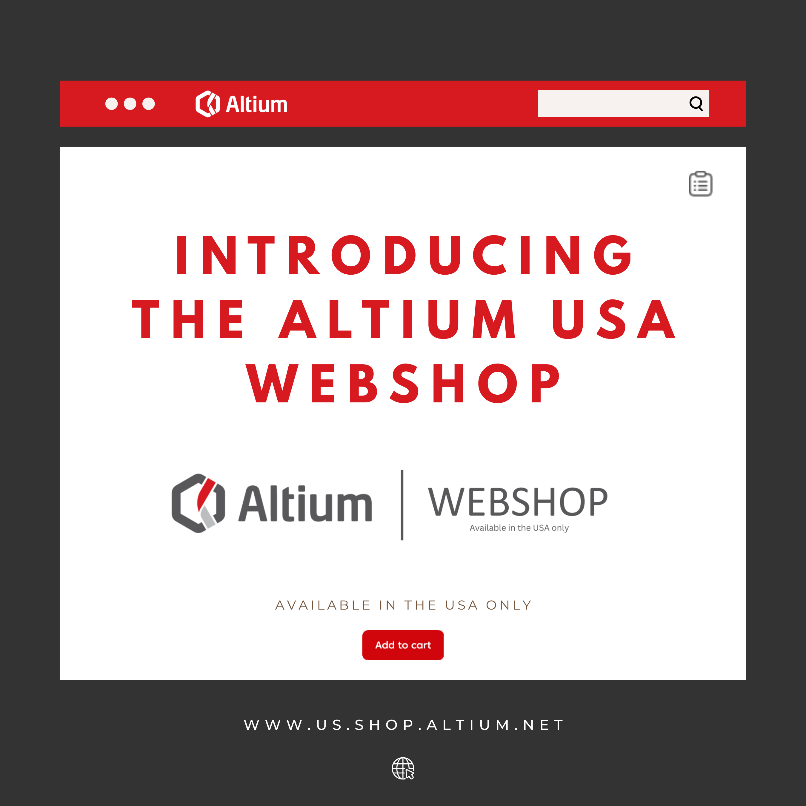 Altium launches its online webshop